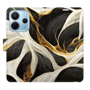 Flipové pouzdro iSaprio - BlackGold Marble - Xiaomi Redmi Note 14 obraz