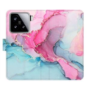 Flipové pouzdro iSaprio - PinkBlue Marble - Xiaomi 15 obraz