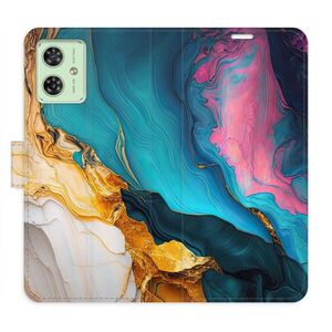 Flipové pouzdro iSaprio - Colourful Marble - Motorola Moto G54 5G / G54 5G Power Edition obraz