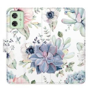 Flipové pouzdro iSaprio - Succulents - Motorola Moto G54 5G / G54 5G Power Edition obraz