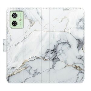 Flipové pouzdro iSaprio - SilverMarble 15 - Motorola Moto G54 5G / G54 5G Power Edition obraz
