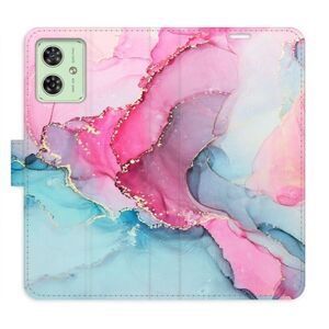 Flipové pouzdro iSaprio - PinkBlue Marble - Motorola Moto G54 5G / G54 5G Power Edition obraz