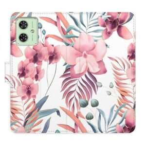 Flipové pouzdro iSaprio - Pink Flowers 02 - Motorola Moto G54 5G / G54 5G Power Edition obraz