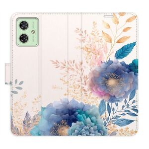Flipové pouzdro iSaprio - Ornamental Flowers 03 - Motorola Moto G54 5G / G54 5G Power Edition obraz