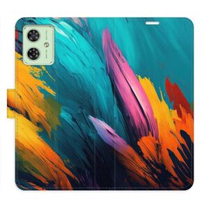 Flipové pouzdro iSaprio - Orange Paint 02 - Motorola Moto G54 5G / G54 5G Power Edition obraz