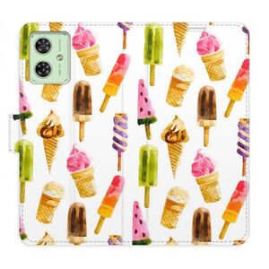Flipové pouzdro iSaprio - Ice Cream Pattern - Motorola Moto G54 5G / G54 5G Power Edition obraz