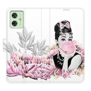Flipové pouzdro iSaprio - Girl with bubble - Motorola Moto G54 5G / G54 5G Power Edition obraz