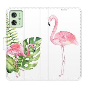 Flipové pouzdro iSaprio - Flamingos - Motorola Moto G54 5G / G54 5G Power Edition obraz
