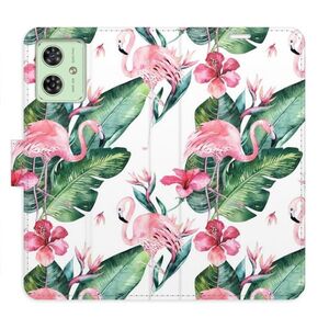 Flipové pouzdro iSaprio - Flamingos Pattern - Motorola Moto G54 5G / G54 5G Power Edition obraz