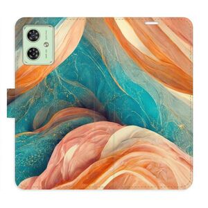 Flipové pouzdro iSaprio - Blue and Orange - Motorola Moto G54 5G / G54 5G Power Edition obraz