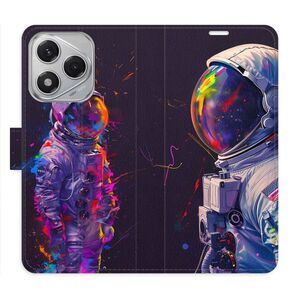 Flipové pouzdro iSaprio - Neon Astronaut 02 - Honor 400 Lite obraz