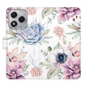 Flipové pouzdro iSaprio - Succulents Pattern - Honor 400 Lite obraz