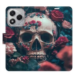 Flipové pouzdro iSaprio - Skull in Roses 02 - Honor 400 Lite obraz