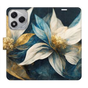 Flipové pouzdro iSaprio - Gold Flowers - Honor 400 Lite obraz