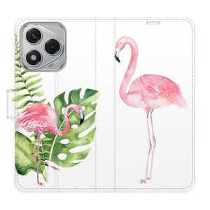 Flipové pouzdro iSaprio - Flamingos - Honor 400 Lite obraz