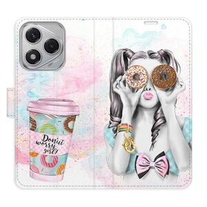 Flipové pouzdro iSaprio - Donut Worry Girl - Honor 400 Lite obraz