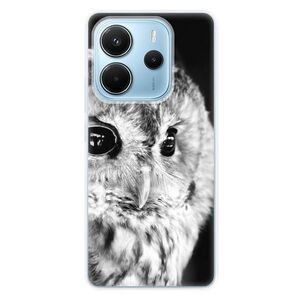 Silikonové pouzdro iSaprio - BW Owl - Xiaomi Redmi Note 14 obraz