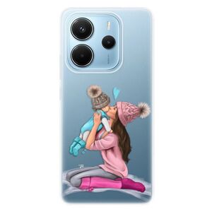 Silikonové pouzdro iSaprio - Kissing Mom - Brunette and Boy - Xiaomi Redmi Note 14 obraz