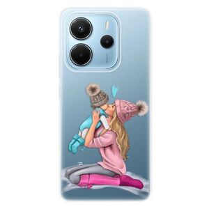 Silikonové pouzdro iSaprio - Kissing Mom - Blond and Boy - Xiaomi Redmi Note 14 obraz