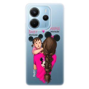 Silikonové pouzdro iSaprio - Mama Mouse Brunette and Girl - Xiaomi Redmi Note 14 obraz