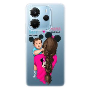 Silikonové pouzdro iSaprio - Mama Mouse Brunette and Boy - Xiaomi Redmi Note 14 obraz