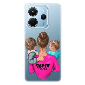 Silikonové pouzdro iSaprio - Super Mama - Boy and Girl - Xiaomi Redmi Note 14 obraz