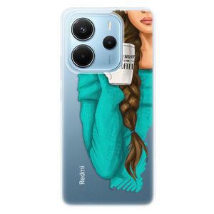 Silikonové pouzdro iSaprio - My Coffe and Brunette Girl - Xiaomi Redmi Note 14 obraz