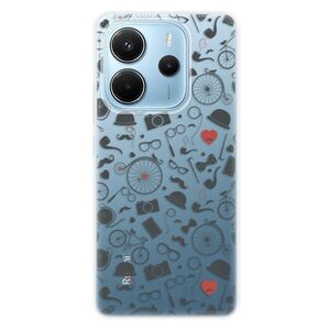Silikonové pouzdro iSaprio - Vintage Pattern 01 - black - Xiaomi Redmi Note 14 obraz