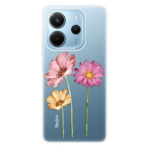 Silikonové pouzdro iSaprio - Three Flowers - Xiaomi Redmi Note 14 obraz