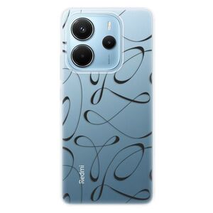 Silikonové pouzdro iSaprio - Fancy - black - Xiaomi Redmi Note 14 obraz