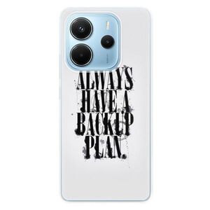 Silikonové pouzdro iSaprio - Backup Plan - Xiaomi Redmi Note 14 obraz