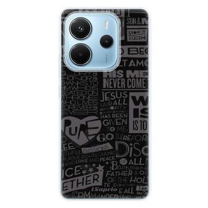 Silikonové pouzdro iSaprio - Text 01 - Xiaomi Redmi Note 14 obraz