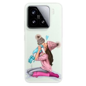Silikonové pouzdro iSaprio - Kissing Mom - Brunette and Boy - Xiaomi 15 obraz