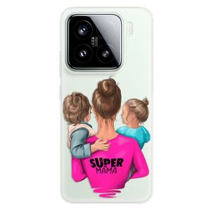 Silikonové pouzdro iSaprio - Super Mama - Boy and Girl - Xiaomi 15 obraz