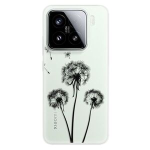Silikonové pouzdro iSaprio - Three Dandelions - black - Xiaomi 15 obraz