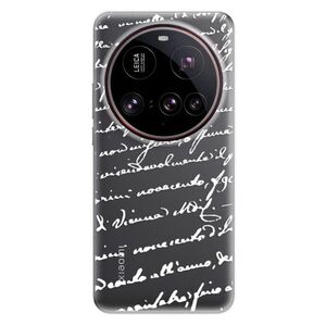 Silikonové pouzdro iSaprio - Handwriting 01 - white - Xiaomi 15 Ultra obraz
