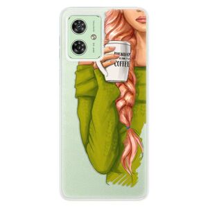 Silikonové pouzdro iSaprio - My Coffe and Redhead Girl - Motorola Moto G54 5G / G54 5G Power Edition obraz