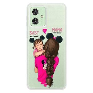 Silikonové pouzdro iSaprio - Mama Mouse Brunette and Girl - Motorola Moto G54 5G / G54 5G Power Edition obraz