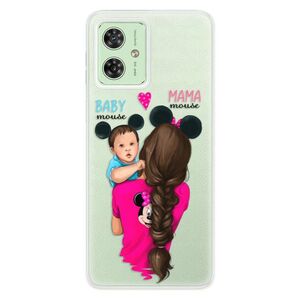 Silikonové pouzdro iSaprio - Mama Mouse Brunette and Boy - Motorola Moto G54 5G / G54 5G Power Edition obraz