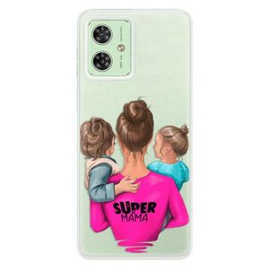 Silikonové pouzdro iSaprio - Super Mama - Boy and Girl - Motorola Moto G54 5G / G54 5G Power Edition obraz