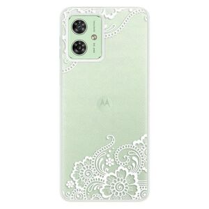 Silikonové pouzdro iSaprio - White Lace 02 - Motorola Moto G54 5G / G54 5G Power Edition obraz