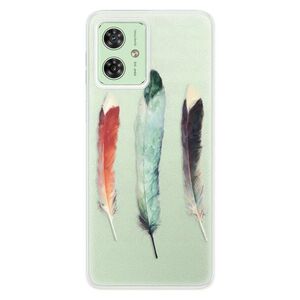 Silikonové pouzdro iSaprio - Three Feathers - Motorola Moto G54 5G / G54 5G Power Edition obraz