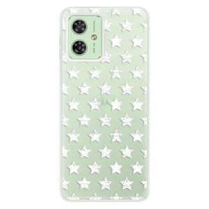 Silikonové pouzdro iSaprio - Stars Pattern - white - Motorola Moto G54 5G / G54 5G Power Edition obraz