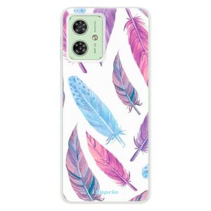 Silikonové pouzdro iSaprio - Feather Pattern 10 - Motorola Moto G54 5G / G54 5G Power Edition obraz