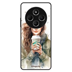 Lesklé pouzdro Exclusive iSaprio - Girl With Latte - Xiaomi Redmi 14C / Poco C75 obraz