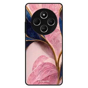 Lesklé pouzdro Exclusive iSaprio - Pink Blue Leaves - Xiaomi Redmi 14C / Poco C75 obraz