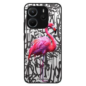 Lesklé pouzdro Exclusive iSaprio - Flamingo Graffiti - Xiaomi Redmi Note 14 obraz