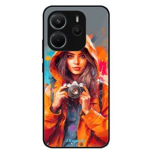 Lesklé pouzdro Exclusive iSaprio - Girl with Camera - Xiaomi Redmi Note 14 obraz