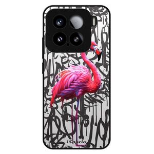 Lesklé pouzdro Exclusive iSaprio - Flamingo Graffiti - Xiaomi 15 obraz