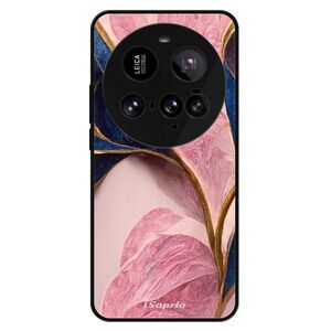 Lesklé pouzdro Exclusive iSaprio - Pink Blue Leaves - Xiaomi 15 Ultra obraz